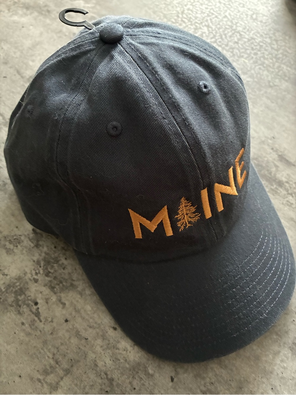 NWOT MAINE Embroidered Navy Baseball Cap